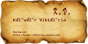 Kövér Viktória névjegykártya