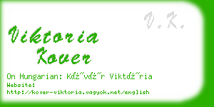 viktoria kover business card